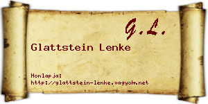 Glattstein Lenke névjegykártya